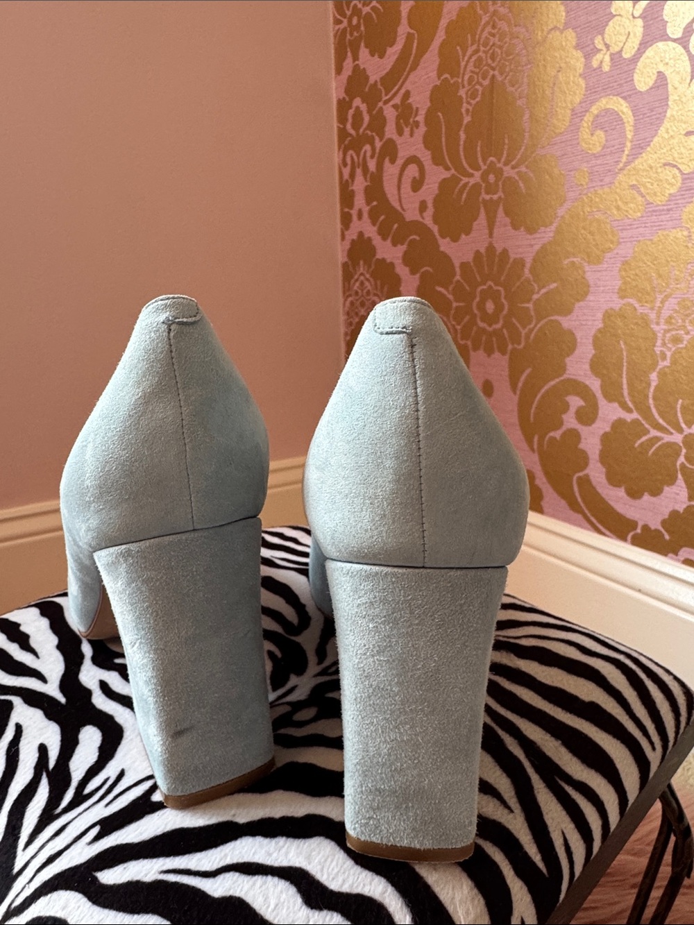 Marc Fisher Women's Light Blue Suede Pointed Toe Pump size 9.5 - Picture 7 of 10